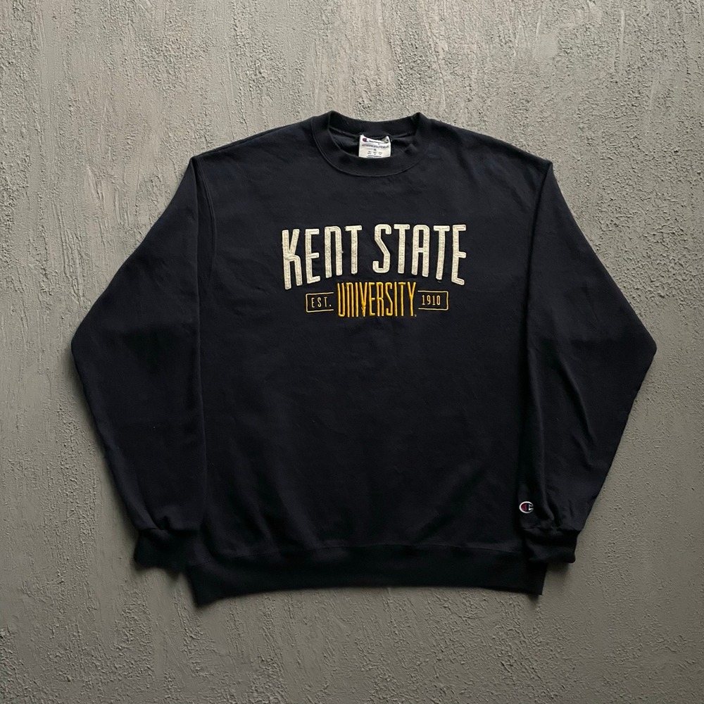 Kent State University Sweatshirt Mens XL Black Champion